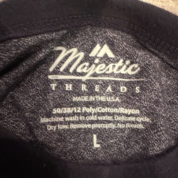 MAJESTIC THREADS MENS 3/4 SLEEVE ATLANTA BRAVES WORLD SERIES T SHIRT LARGE - Picture 6 of 7